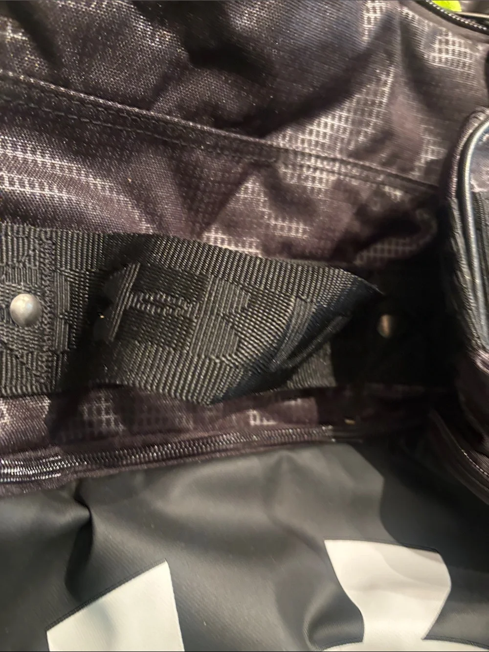Under Armour Black Sports Bag with Lime Accent